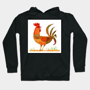 Patchwork Rooster Hoodie